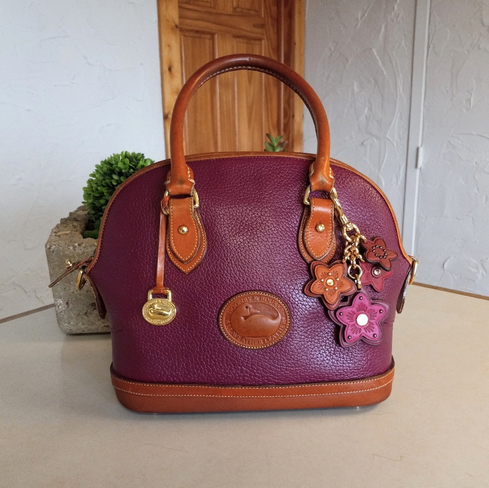Dooney & Bourke Norfolk Satchel/Crossbody bag, 1990's. - Picture 1 of 10